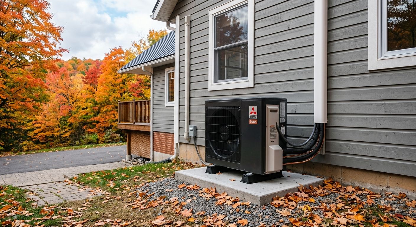 Installation thermopompe air-air à Havelock
