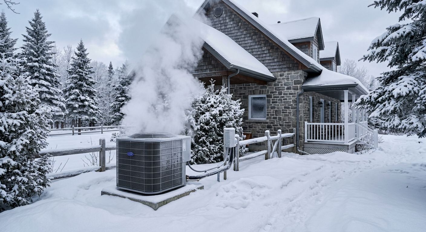 Installation thermopompe air-air à Aupaluk